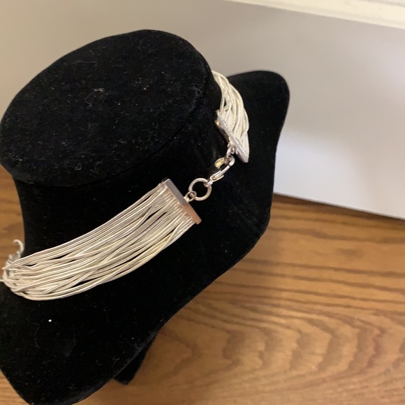 Multiple strand silver necklace (19.5 in) - Picture 2 of 3